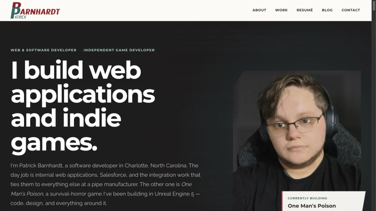 patrickbarnhardt.info (2026 rebuild)